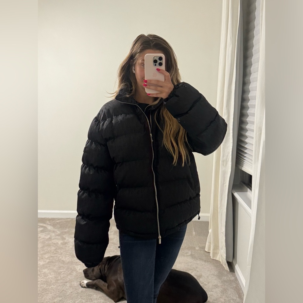 Vintage Dior Elegant Black Puffer Jacket